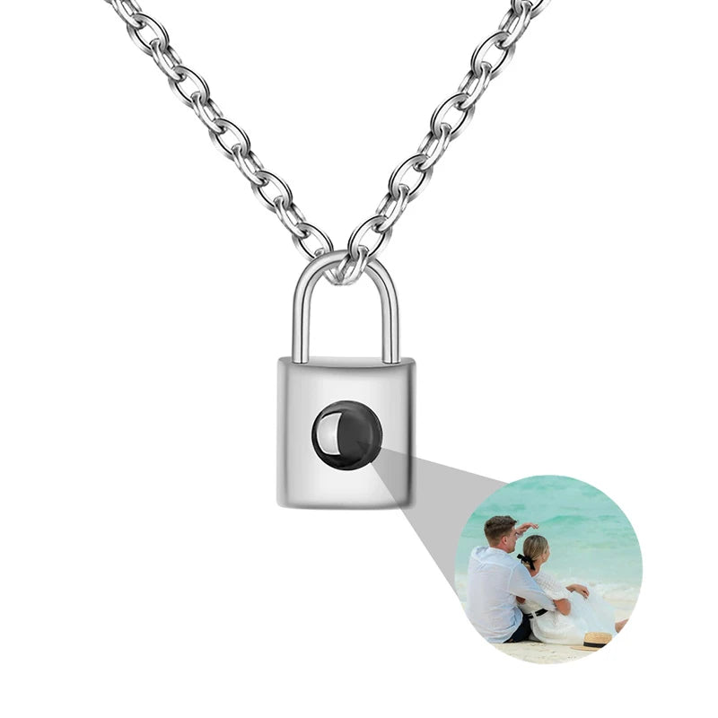 Collar personalizado con fotografía en plata, oro u oro rosa