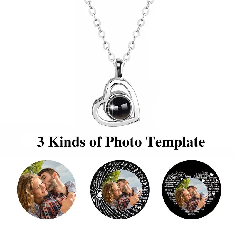 Collar con foto personalizado, regalo para parejas