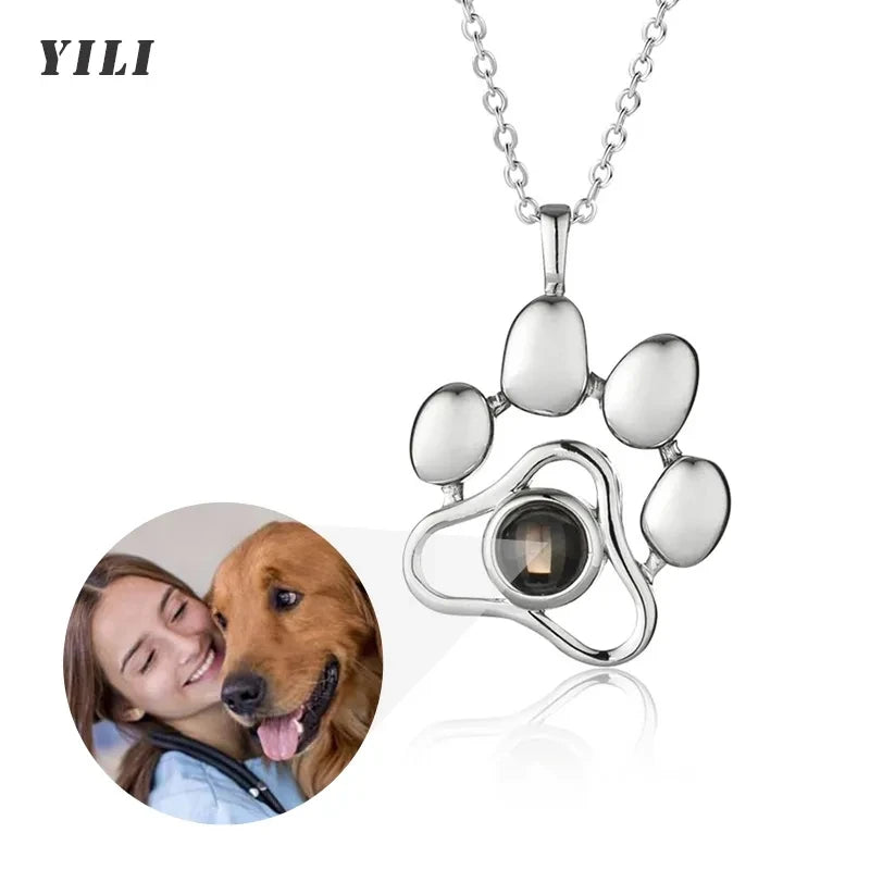 Collar personalizado con foto en forma de corazón