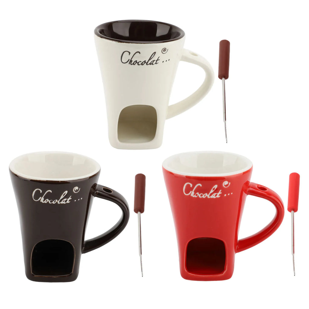 Taza para fondue de chocolate, regalo para amantes del chocolate