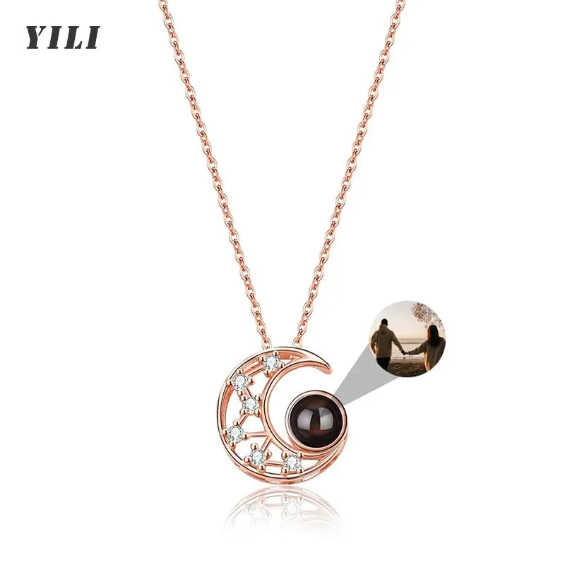 Collar personalizado con foto en forma de corazón