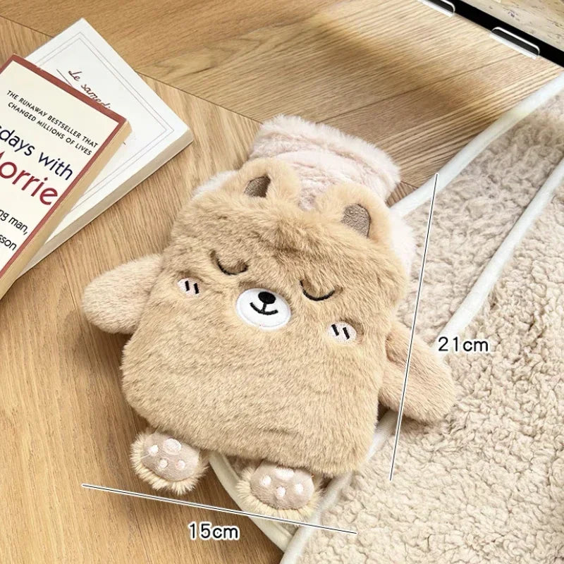 Bolsa de agua caliente de peluche, regalo para los días de frío