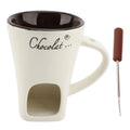 Taza de cerámica para fondue de chocolate