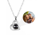 Collar personalizado con foto en forma de corazón