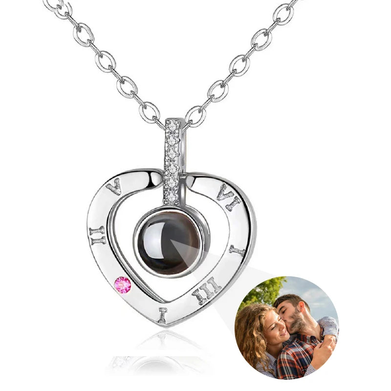 Collar personalizado con fotografía en plata, oro u oro rosa